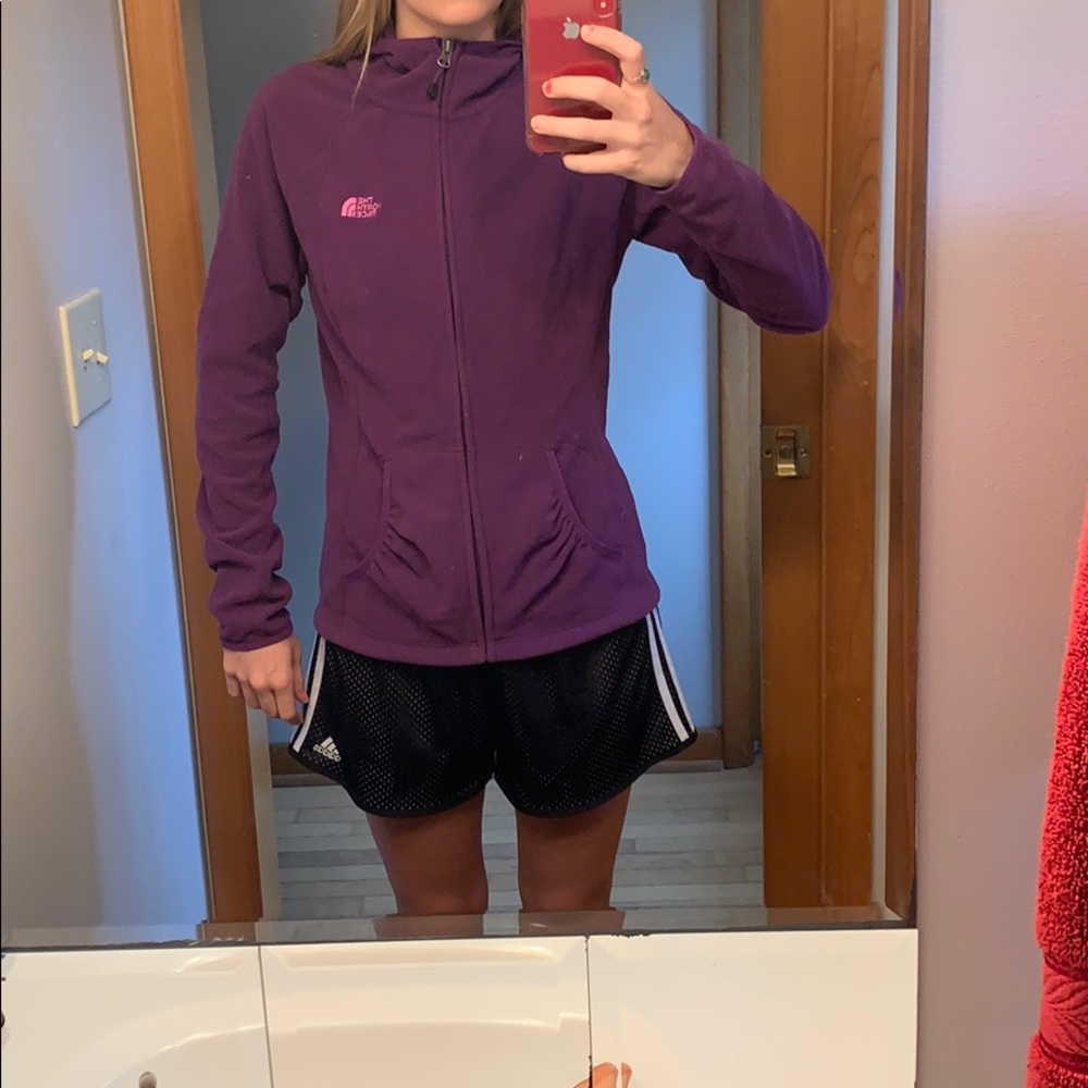 Purple medium north face fleece